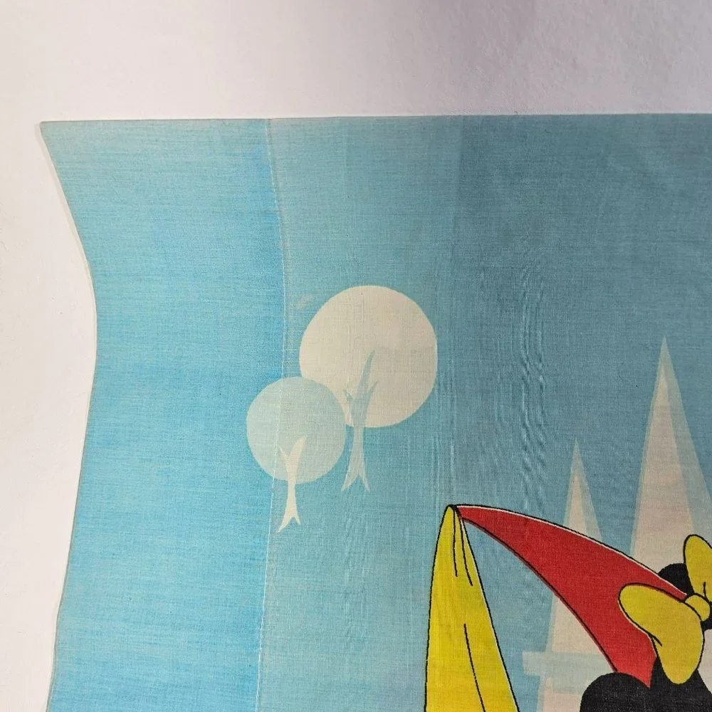Vintage Disney MIckey Mouse & Friends Standard Size Pillowcase Blue